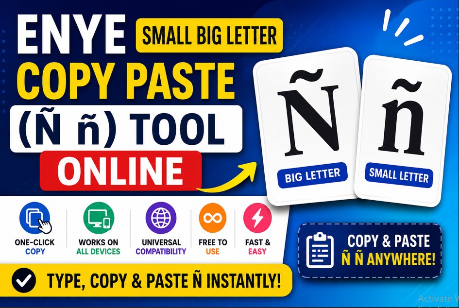 Enye Small Big Letter Copy Paste