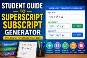 Superscript Subscript Generator for Student Writing